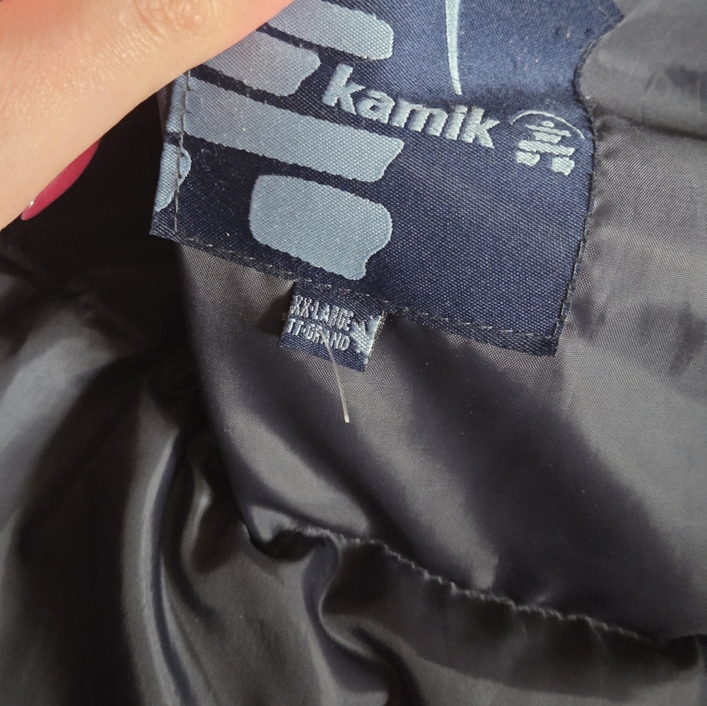 Mens XXL KAMIK Winter Jacket, Blue/charcoal - Picture 3 of 5